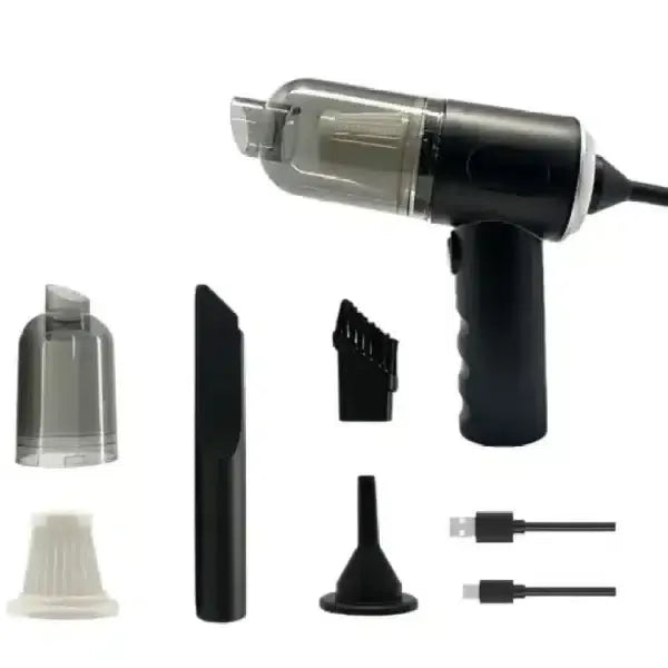 3 In 1 Portable Mini Vacuum Cleaner Duster Blower Air Pump Wireless Handheld Clean Microscopic Dust