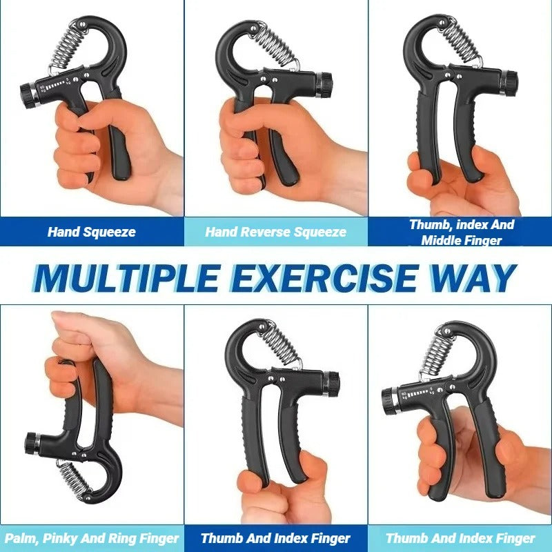 Adjustable Hand Grip Power Exerciser Forearm Wrist Strengthener Gripper With Counter